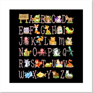 Back to School Kergarten Teacher ABCs  Alphabet Posters and Art